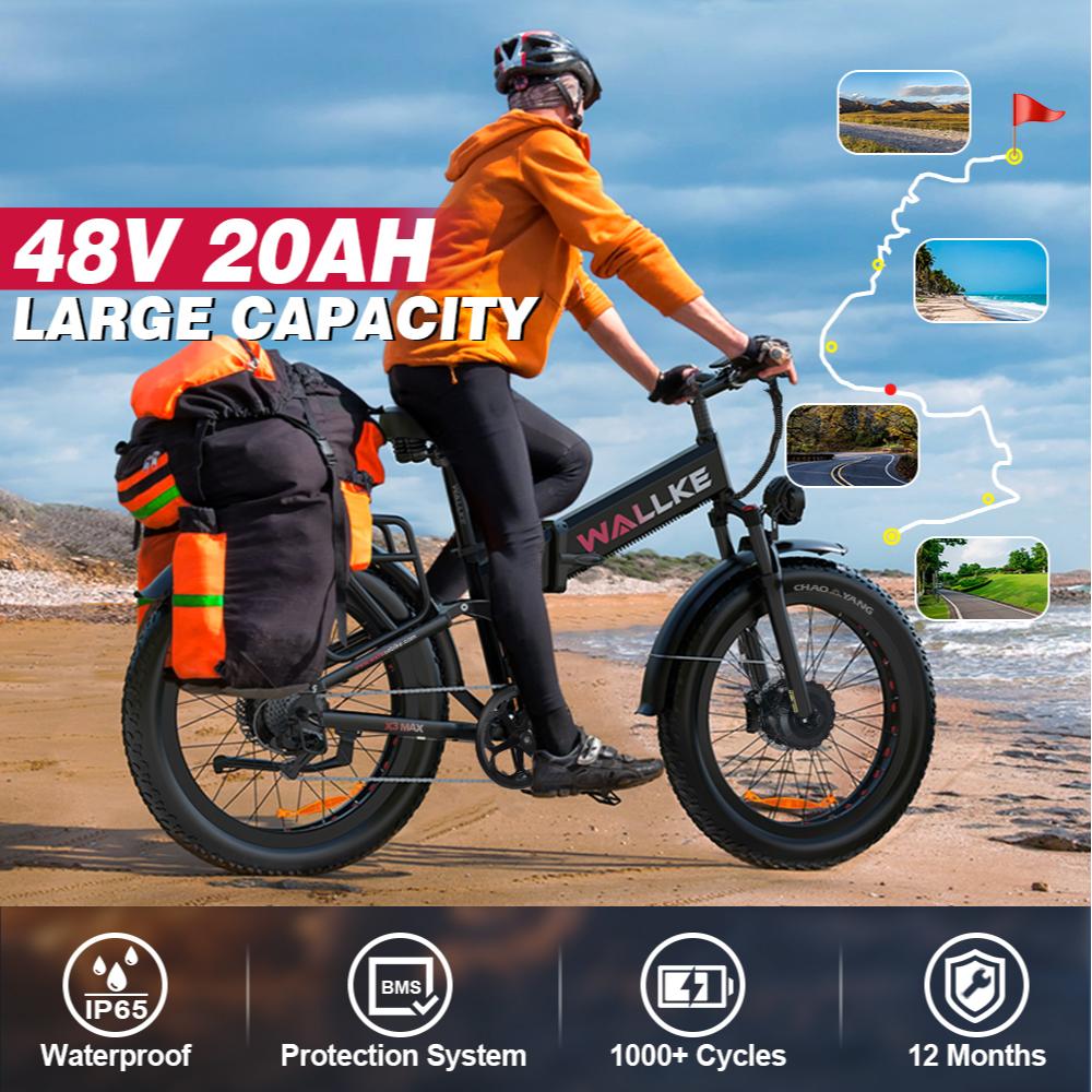 2025 Wallke X3 Max Folding 2800W Electric Bike