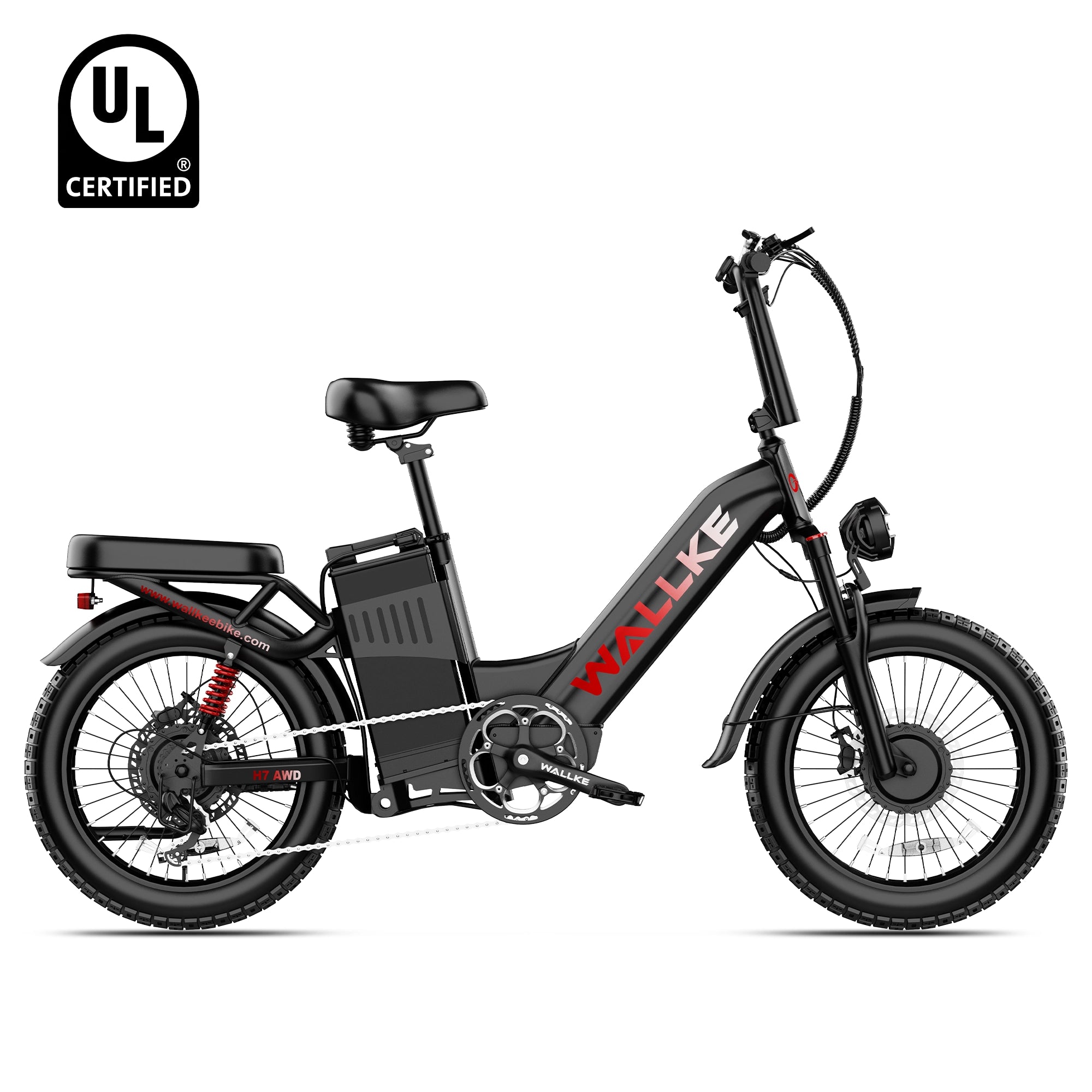 Wallke H7 Step-Thru Dual Motor E-Bike | Easy Access, Big Power