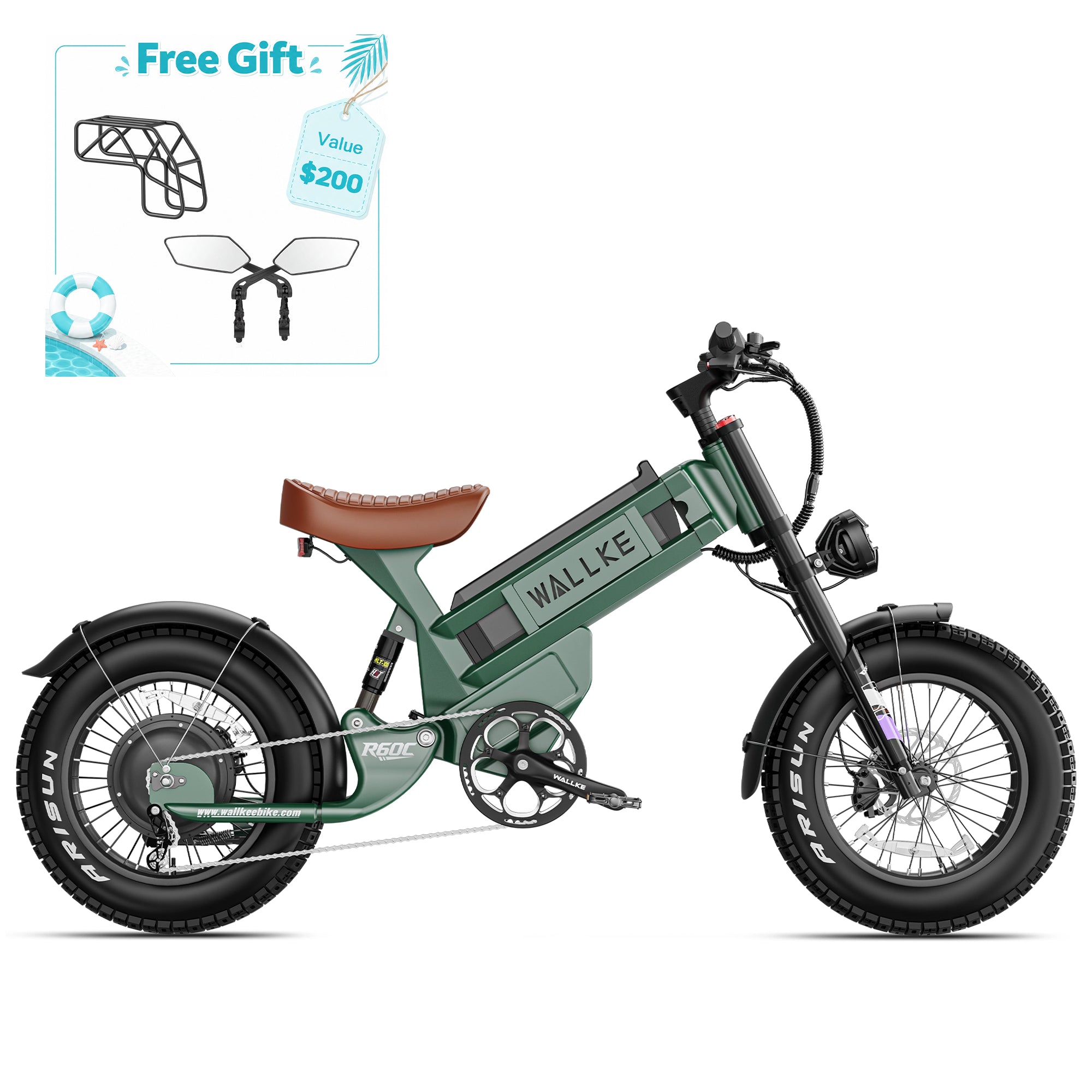 2026 Wallke Ravager 60V Series | 60V 70Ah Long-Range Electric Bike | Up to 180+ Miles | 150Nm Torque