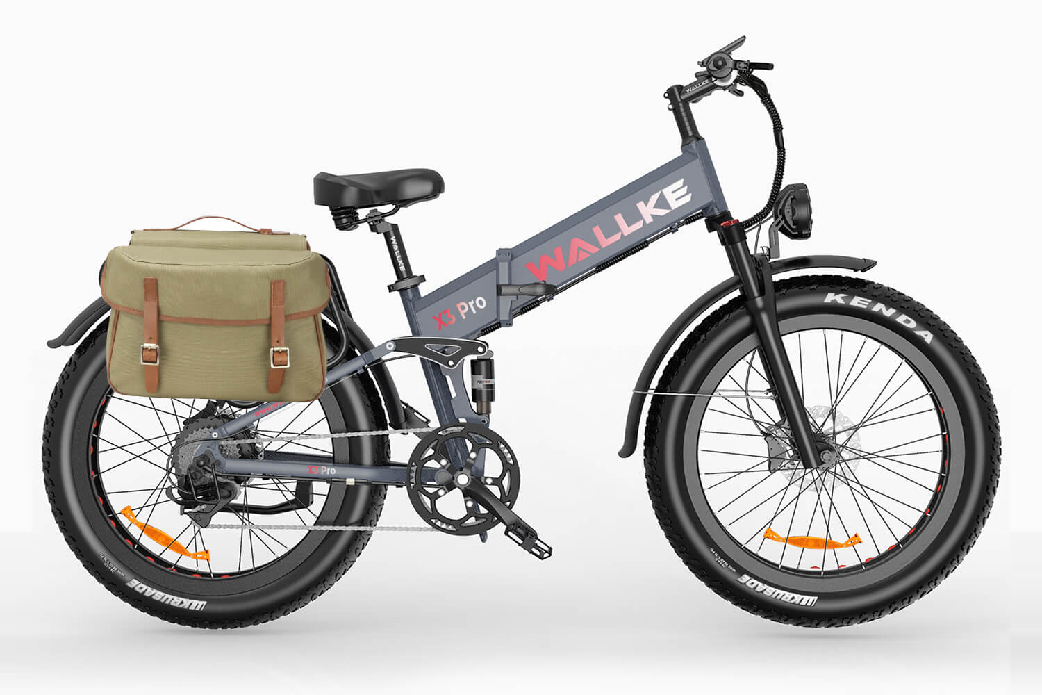 Wallke X3 Pro - All Terrain Fat Tires, Built-in Front Suspension, Powerful Motor and 180mm Hydraulic Brakes to Tackle Anything You Throw Away