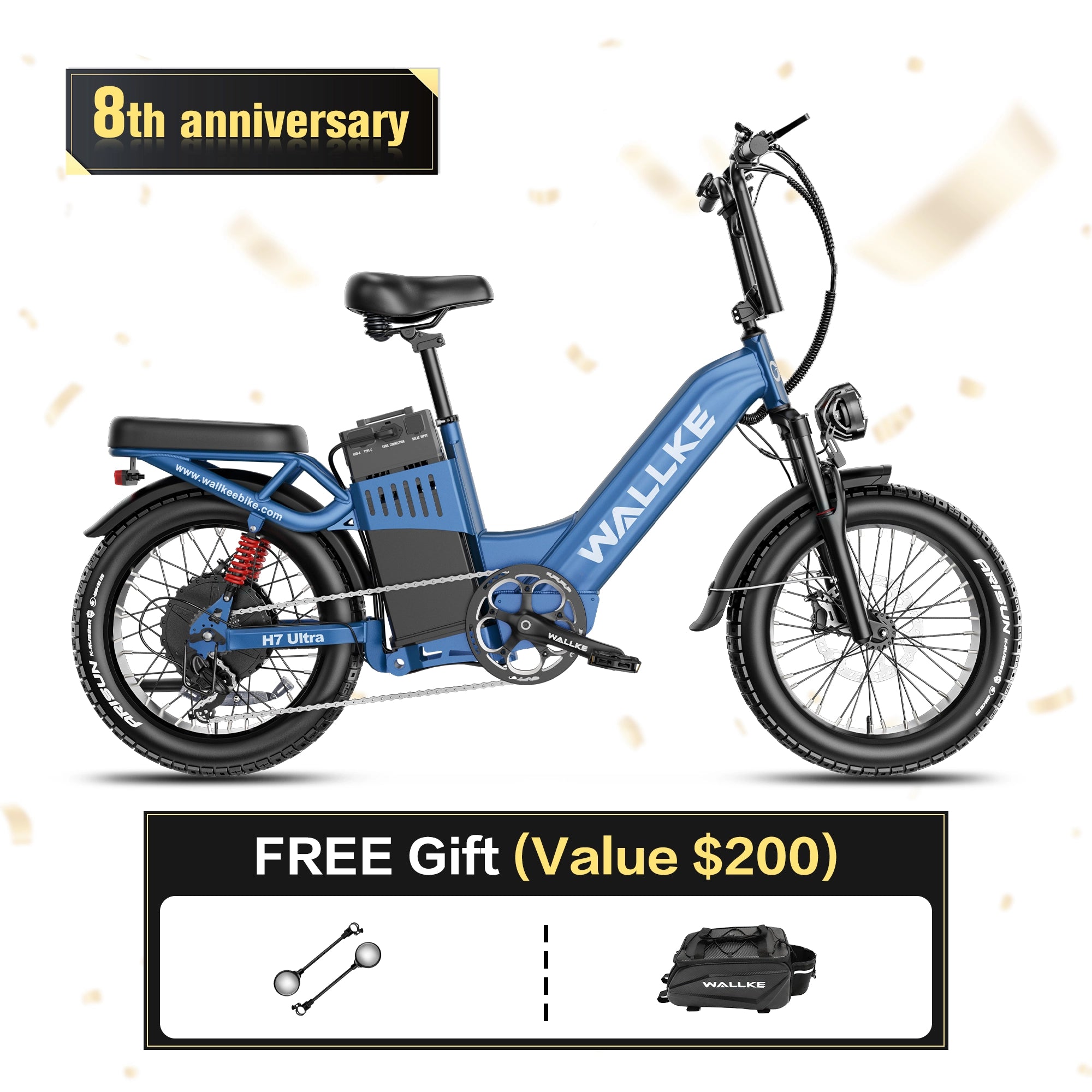 2026 WALLKE H7 Ultra Step-Thru | Off-grid PowerStorage E-Bike