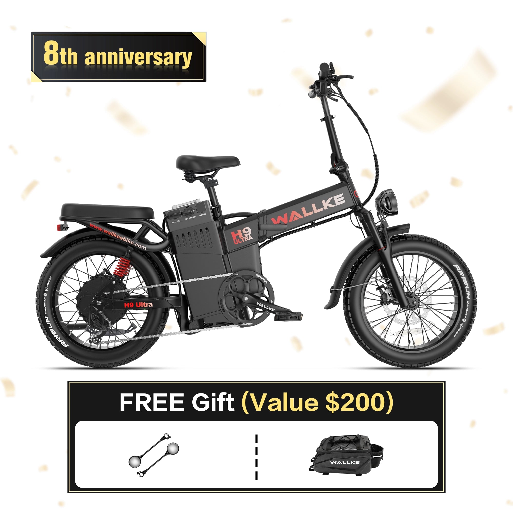 2026 WALLKE H9 Ultra Folding | Off-grid PowerStorage E-Bike