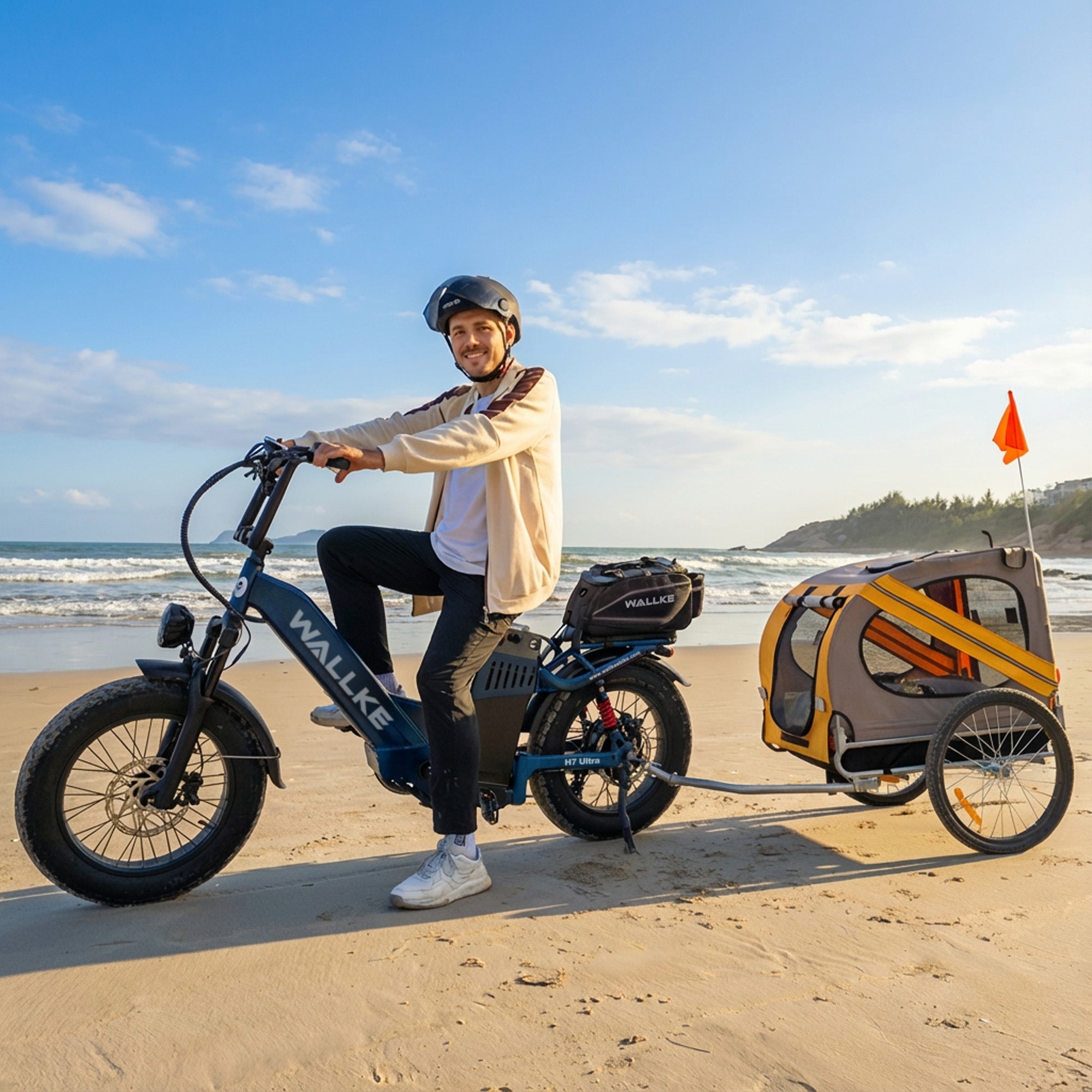 2026 WALLKE H7 Ultra Step-Thru | 4000W Off-Grid PowerStorage E-Bike with Torque Sensor, 37mph Speed