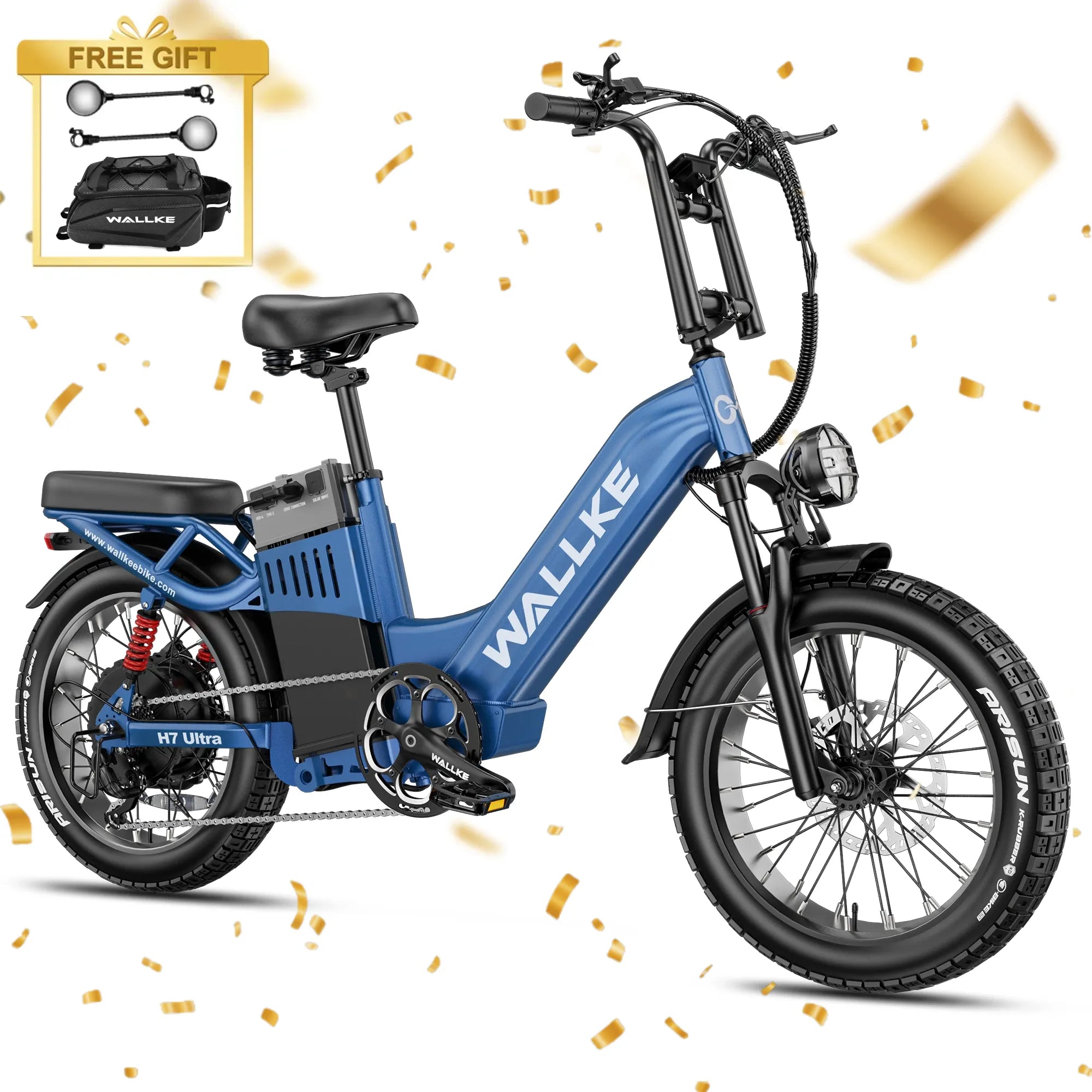 WALLKE H7 Ultra Step-Thru | Off-grid PowerStorage E-Bike