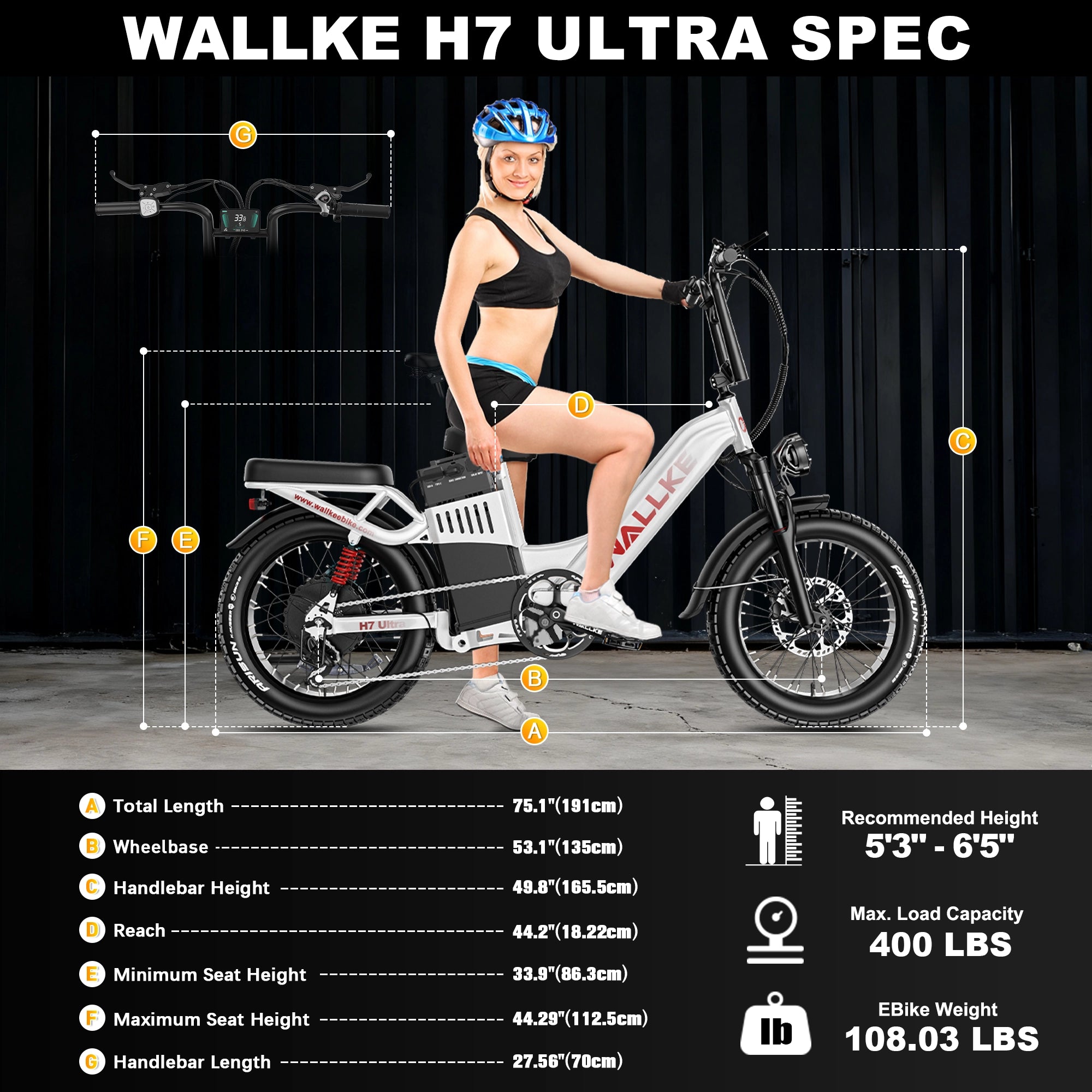 2026 WALLKE H7 Ultra Step-Thru | 4000W Off-Grid PowerStorage E-Bike with Torque Sensor, 37mph Speed