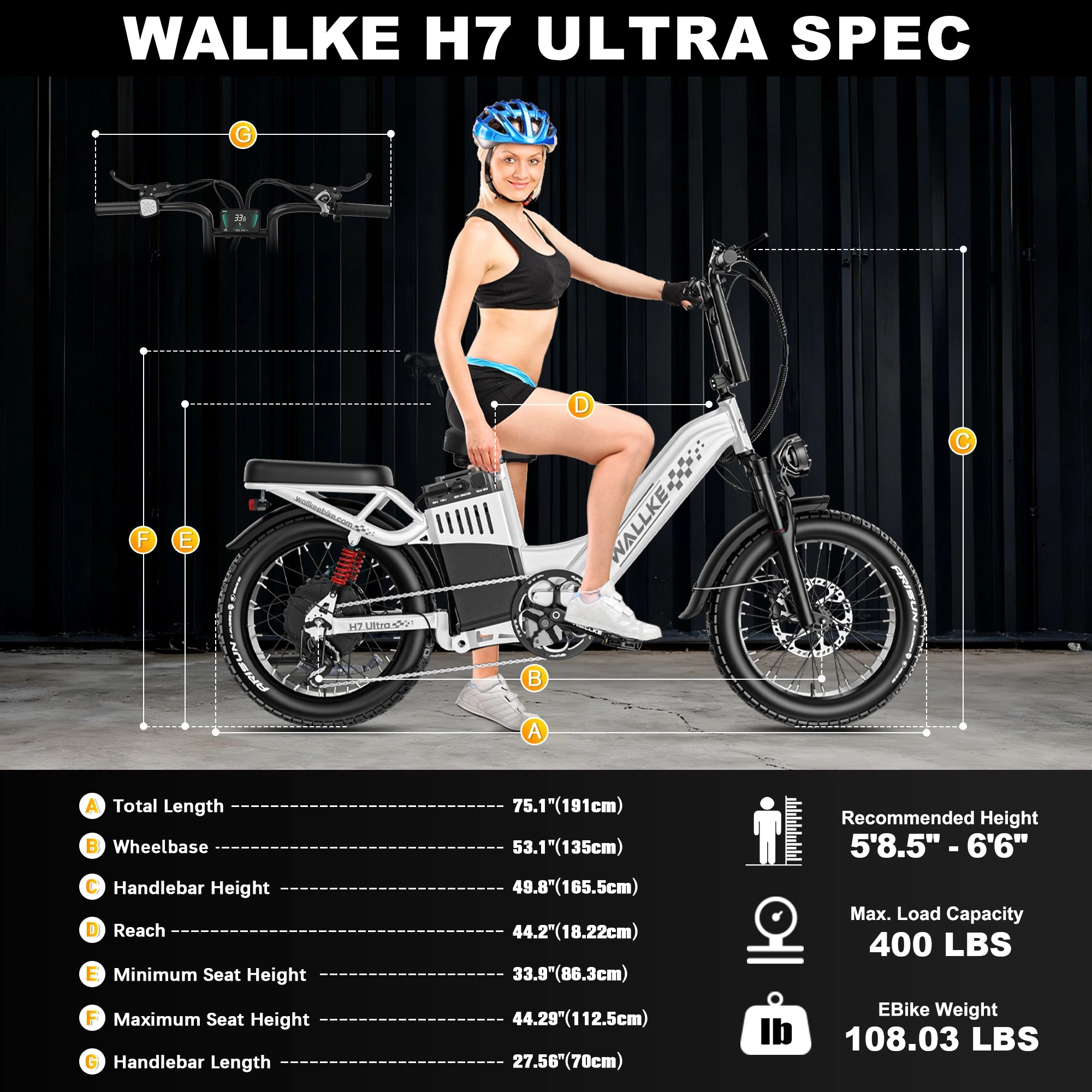 2026 WALLKE H7 Ultra Step-Thru | Off-grid PowerStorage E-Bike