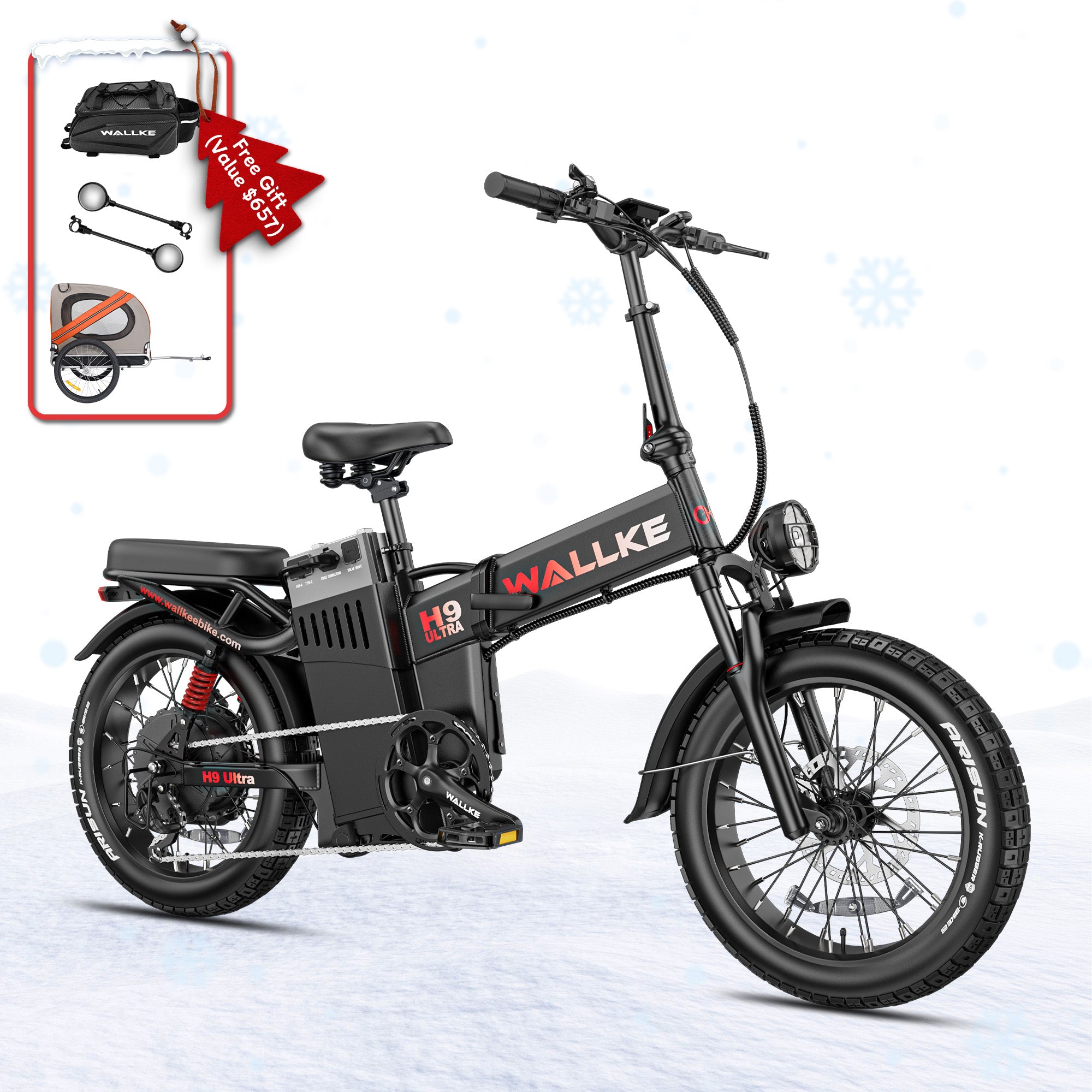 2026 WALLKE H9 Ultra Folding | Off-grid PowerStorage E-Bike