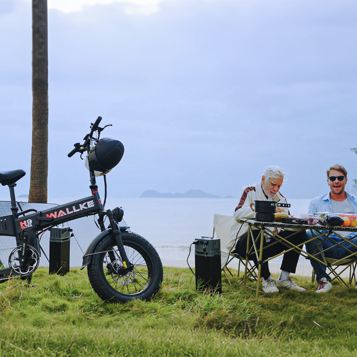 2026 WALLKE H9 Ultra Folding | Off-Grid PowerStorage E-Bike with Torque Sensor, 37mph Speed, 55/77Ah Battery Options