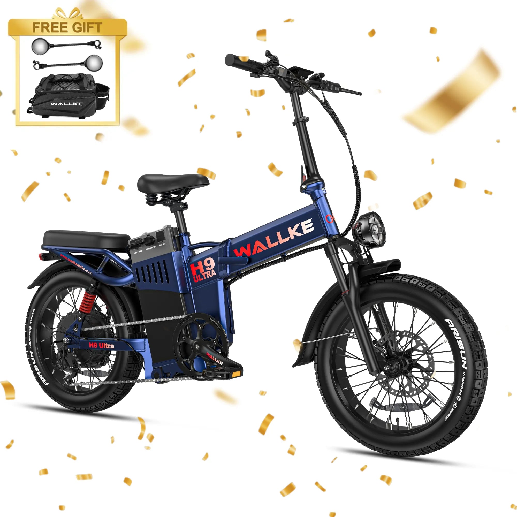 WALLKE H9 Ultra Folding | Off-grid PowerStorage E-Bike