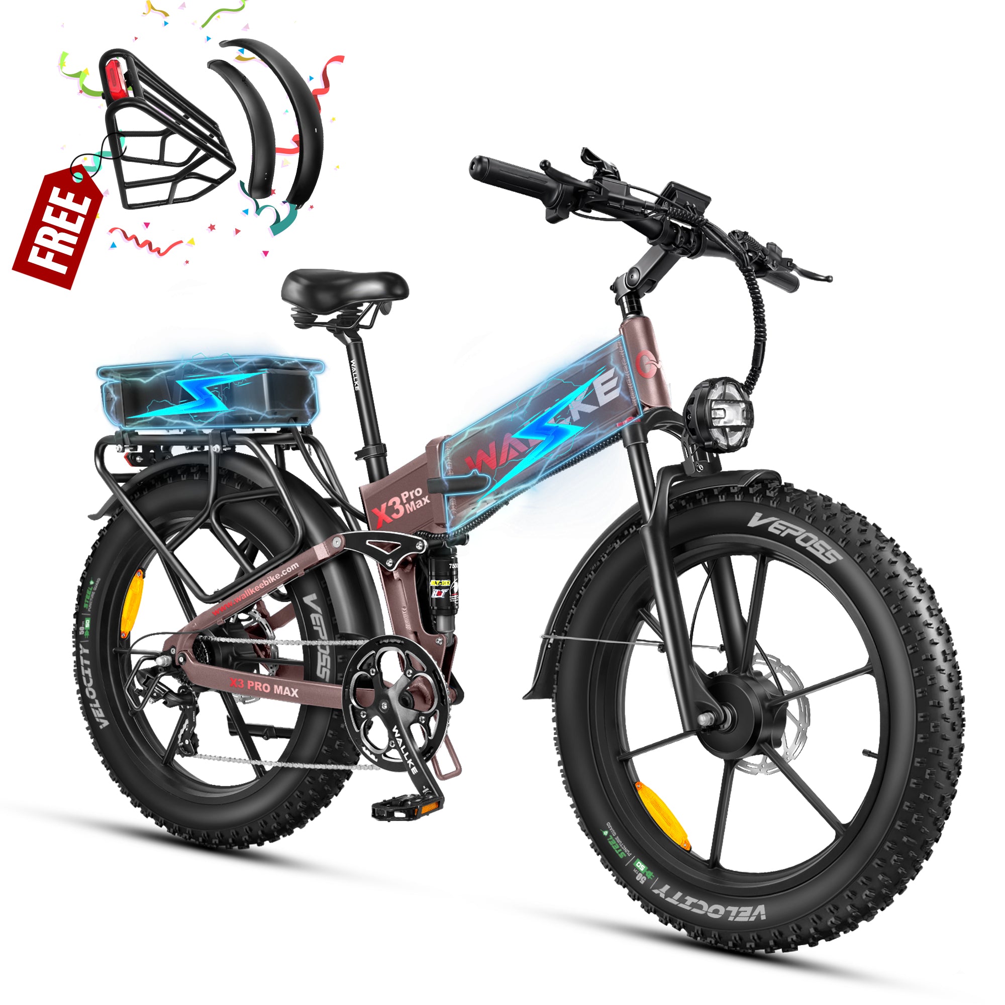 2025 Wallke X3 Series | 2800W Folding Ebike