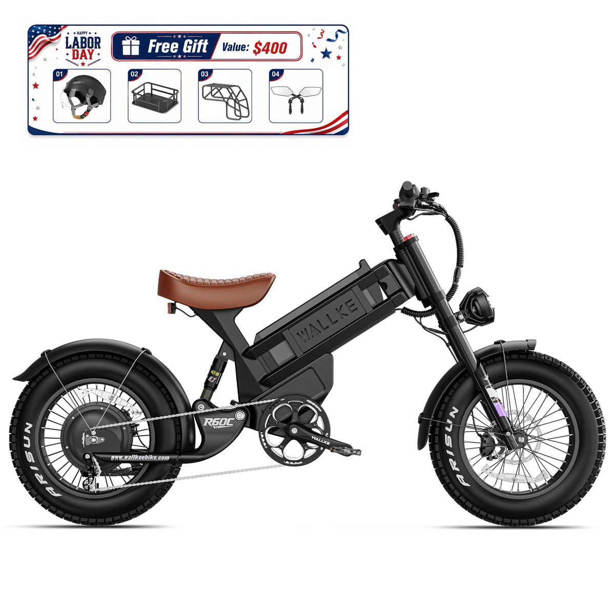 2026 Wallke Ravager 60V Series | 60V 70Ah Long-Range Electric Bike | Up to 180+ Miles | 150Nm Torque