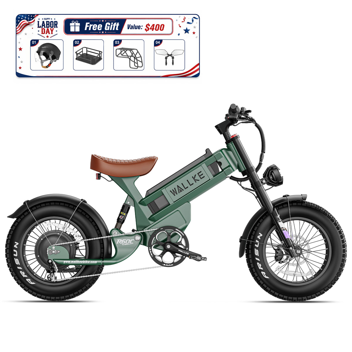 2026 Wallke Ravager 60V Series | 60V 70Ah Long-Range Electric Bike | Up to 180+ Miles | 150Nm Torque
