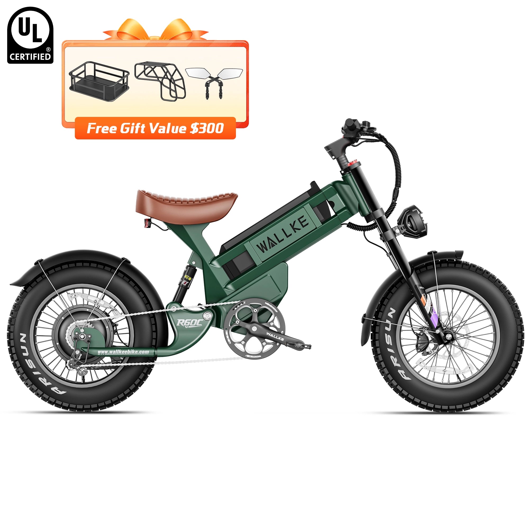 2026 Wallke Ravager 60V Series | 60V 70Ah Long-Range Electric Bike | Up to 180+ Miles | 150Nm Torque