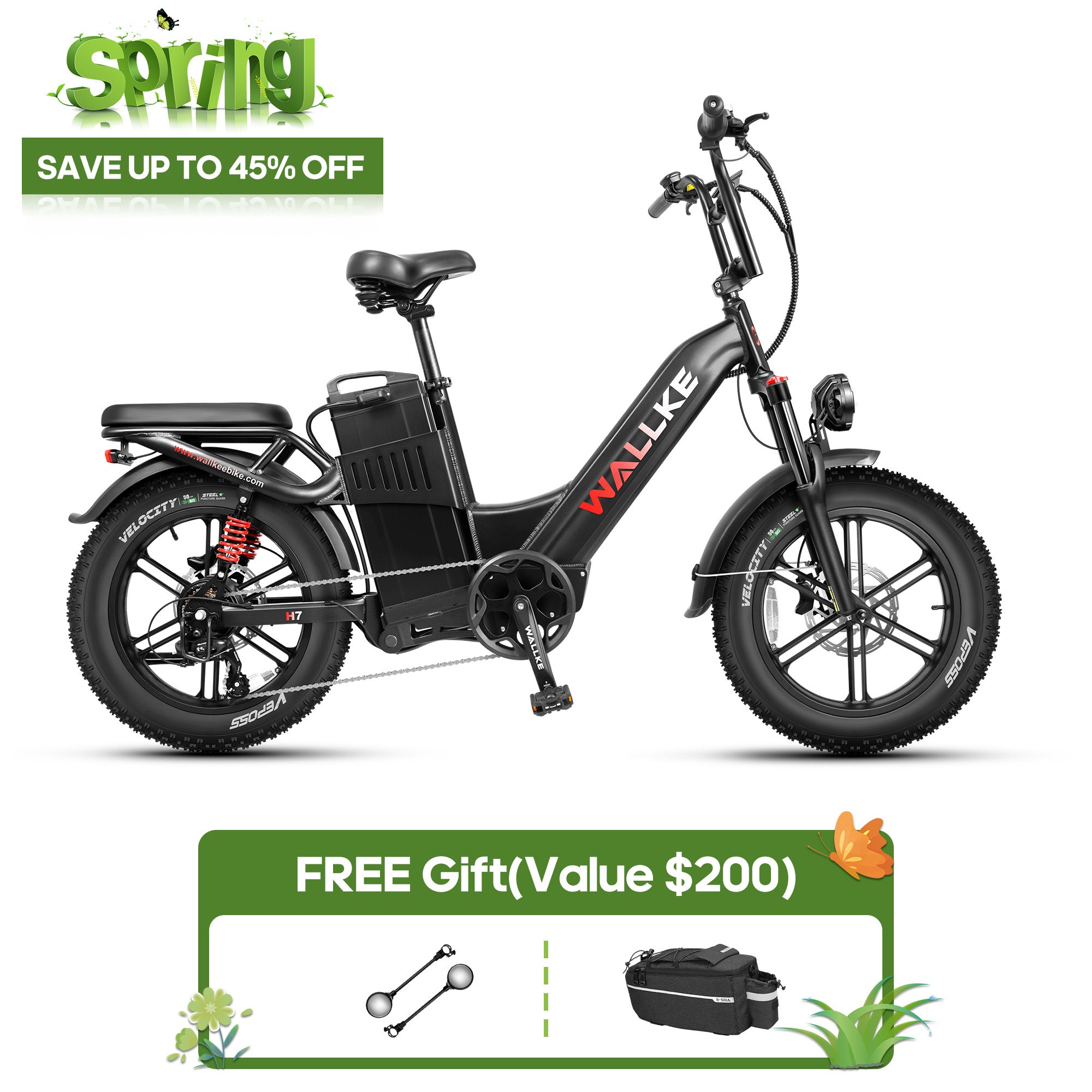 2025WallkeH7Step-Thru|3200WEbike40/60AhBattery