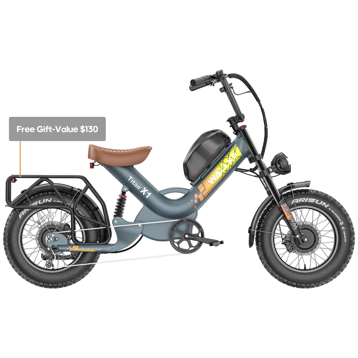 WALLKE Titan X1 AWD Dual-Motor Fat Tire Ebike | Up to 4000W Peak Power-PreOrder