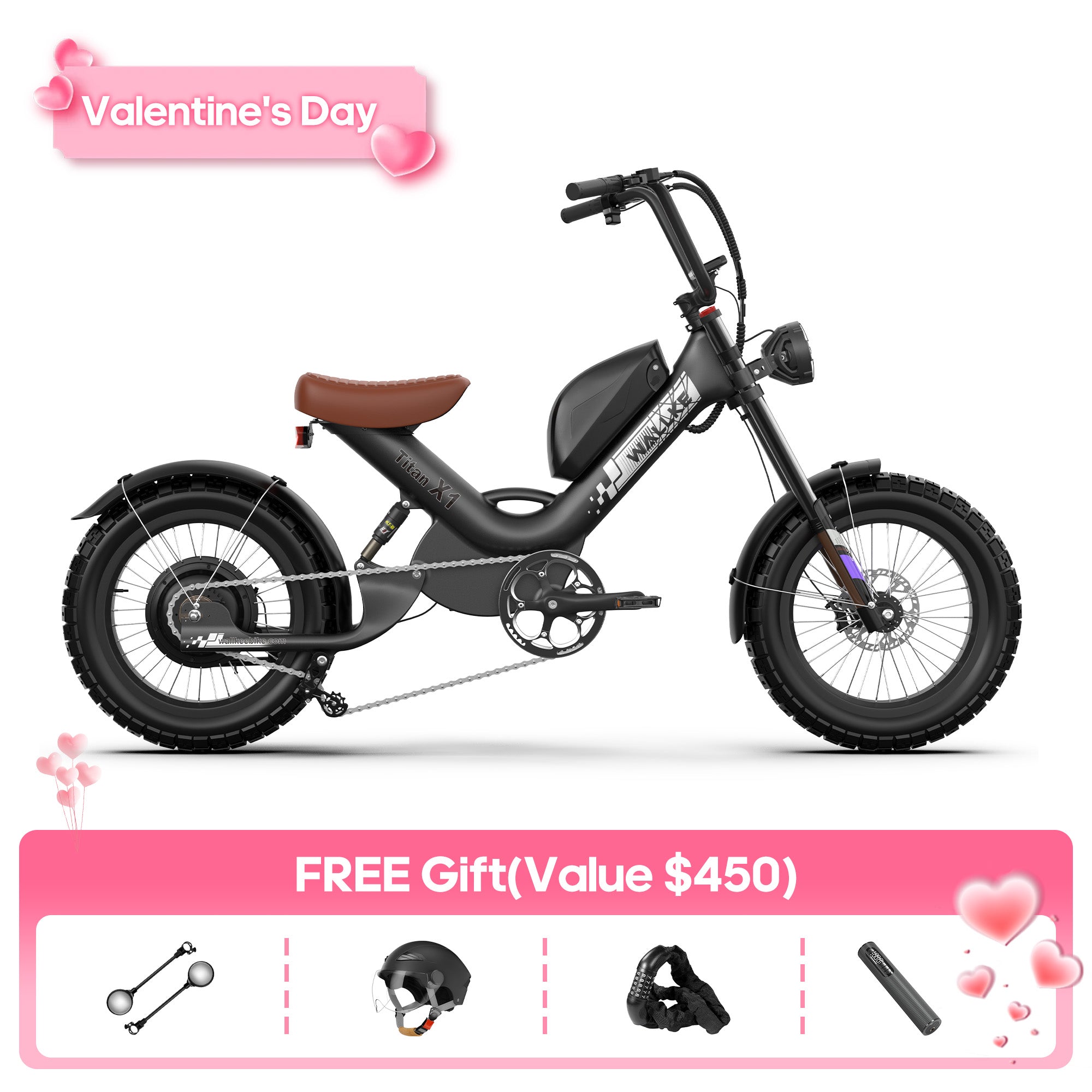 WALLKE Titan X1 Carbon Fiber Frame | 3800W Cruiser Ebike