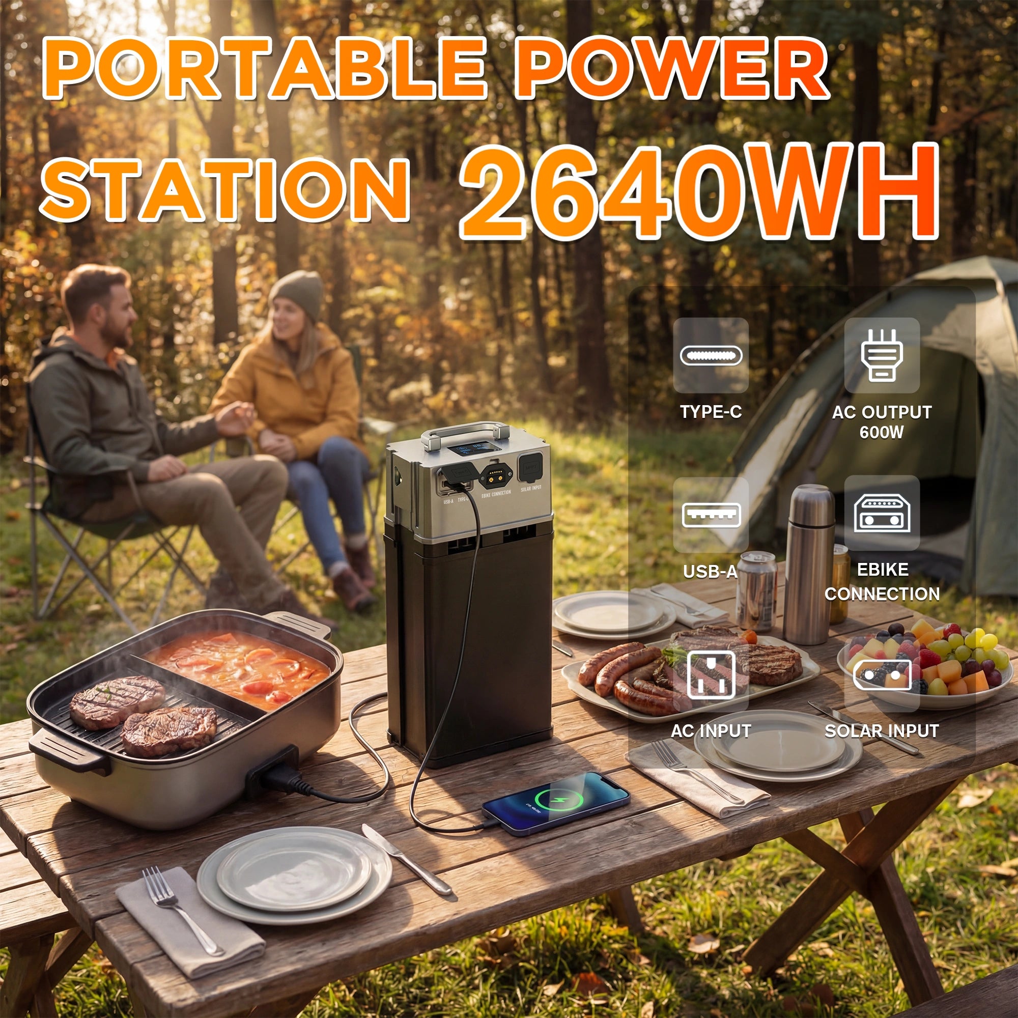 2026 WALLKE H7 Ultra Step-Thru | 4000W Off-Grid PowerStorage E-Bike with Torque Sensor, 37mph Speed