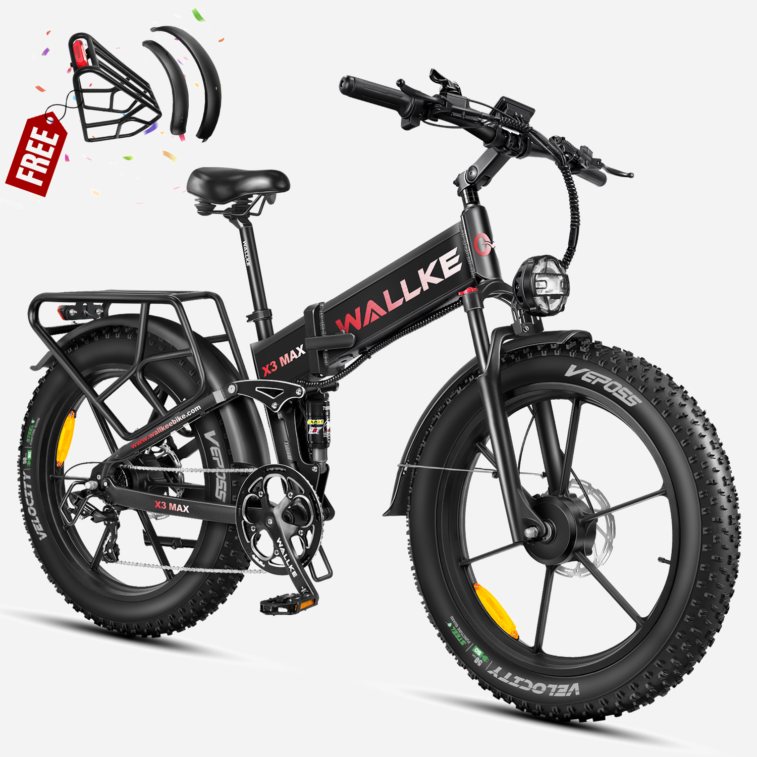 Wallke X3 Max Folding Electric Bike(Canada only)