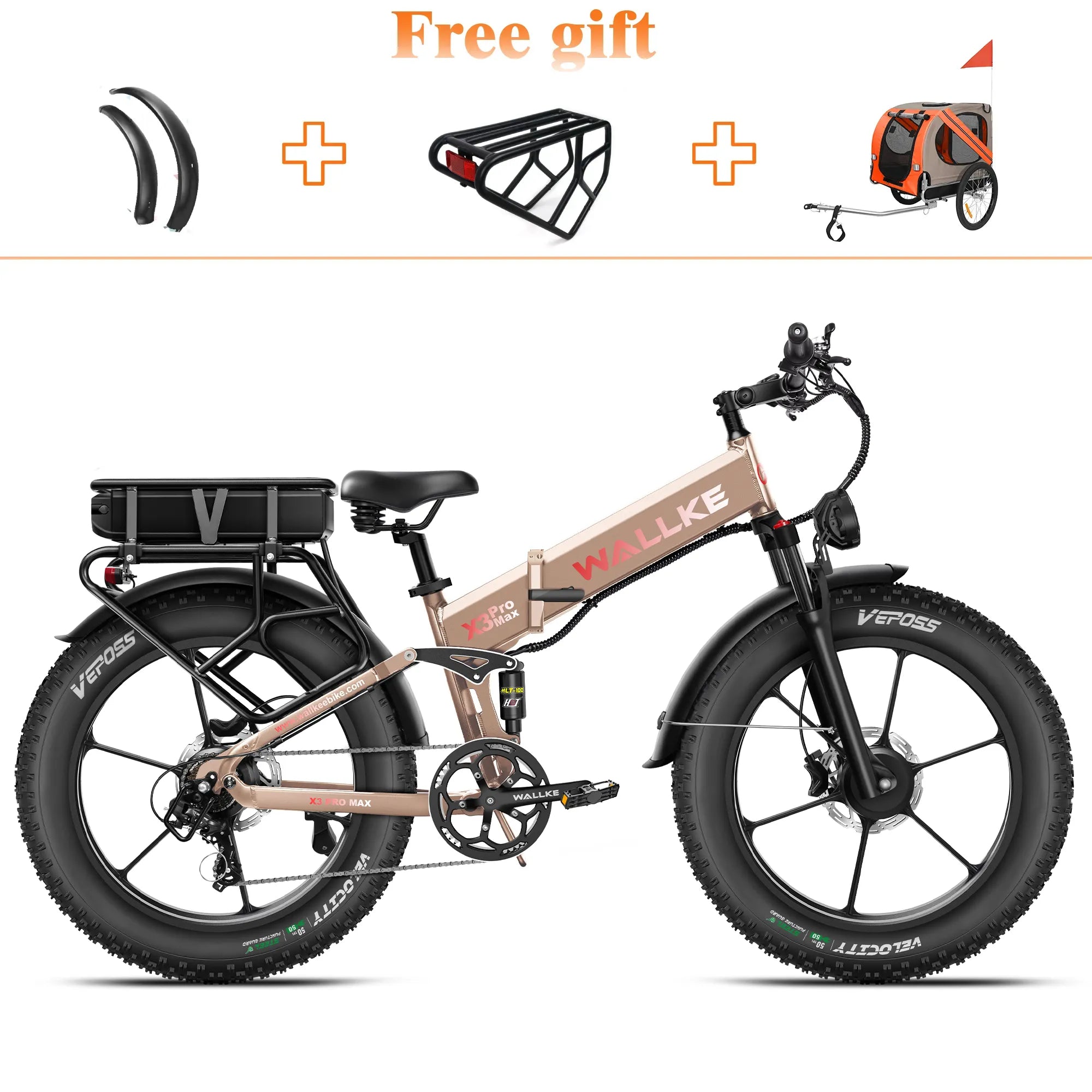 2025 Wallke X3 Series | 2800W Folding Ebike