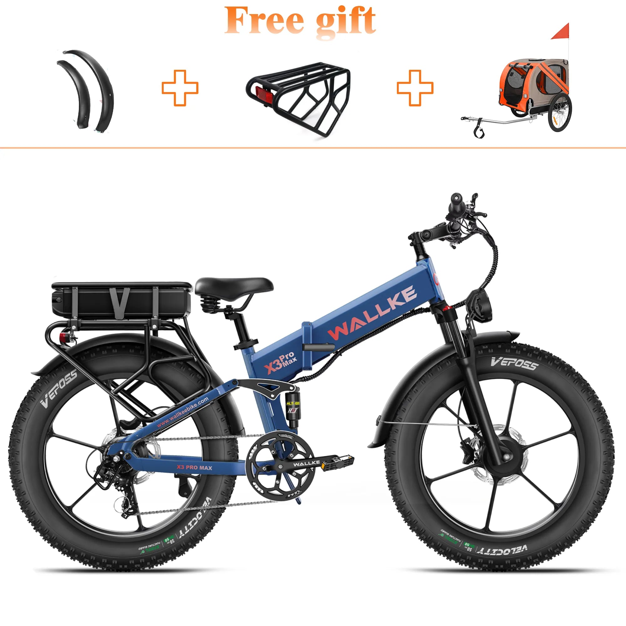 2025 Wallke X3 Pro Max | 2800W Folding Ebike