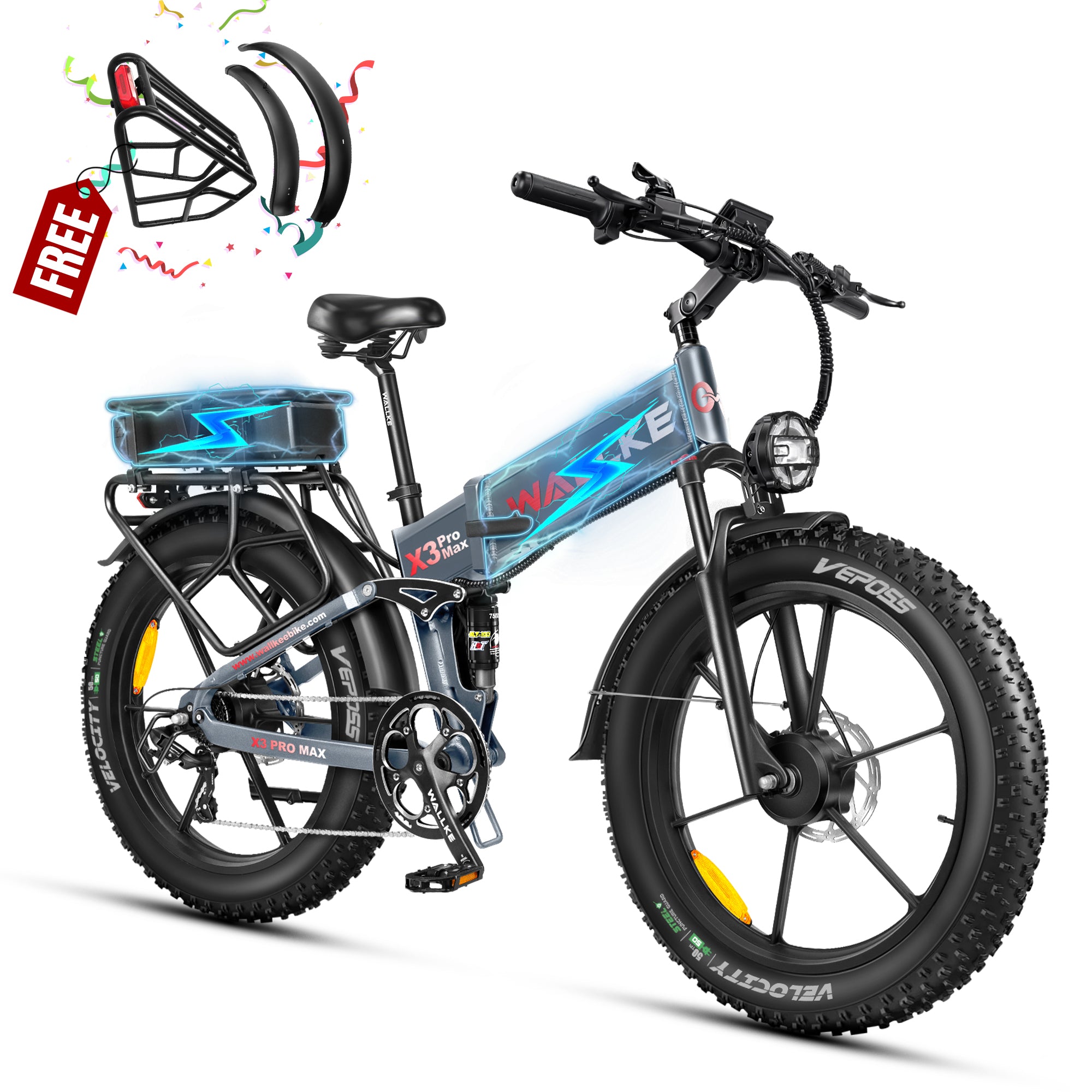 2025 Wallke X3 Series | 2800W Folding Ebike