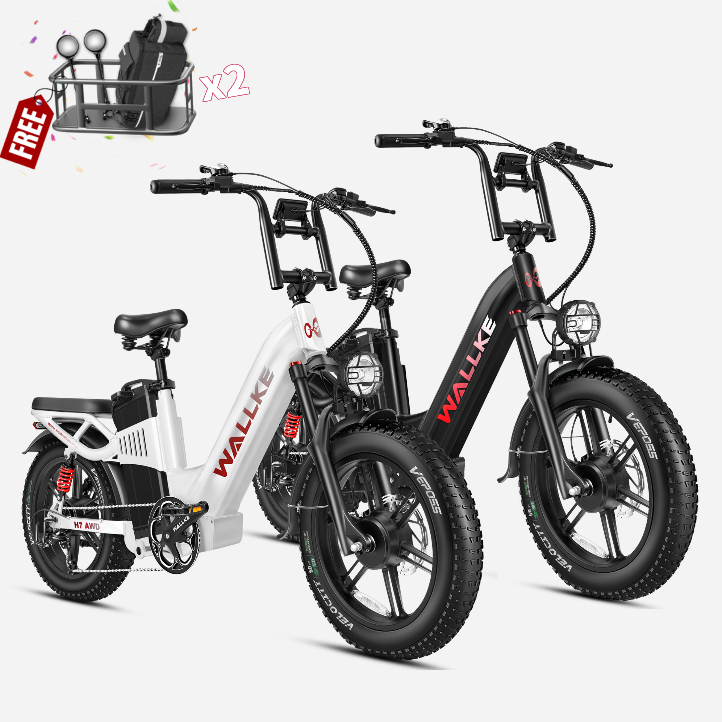 2025 Wallke H7 AWD Couple Ebike Bundle