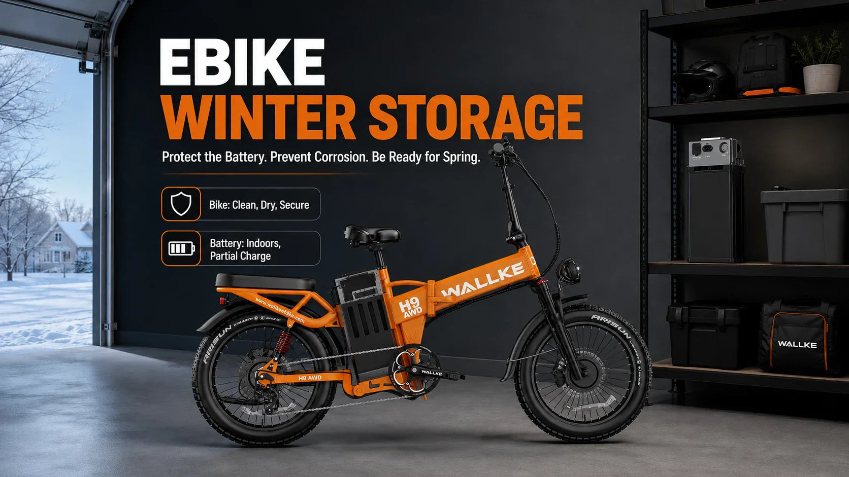 Ebike Winter Storage: How to Store Your Battery and Bike Safely