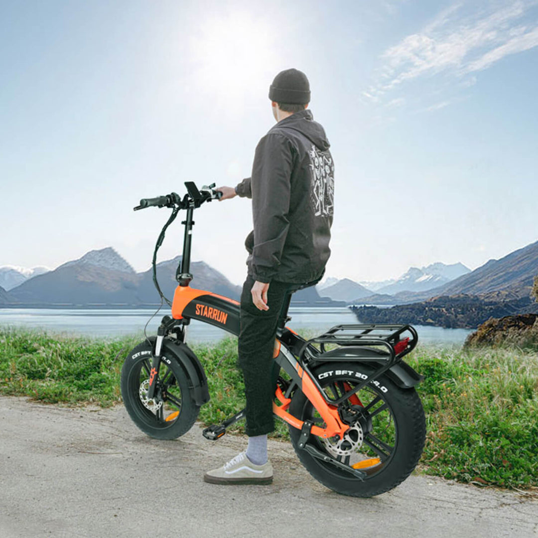 The high-performance front fork suspension system and the central shock absorption system absorb most of the road bumps during riding, providing a smoother and more comfortable riding experience for adult electric bicycles. The front and rear brakes of adult electric bicycles are all disc brakes,