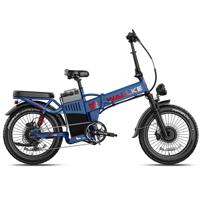 2027 WALLKE H9 Ultra AWD Folding | Off-Grid Power Station E-Bike with Torque Sensor, 37mph Speed, 55/77Ah Battery Options