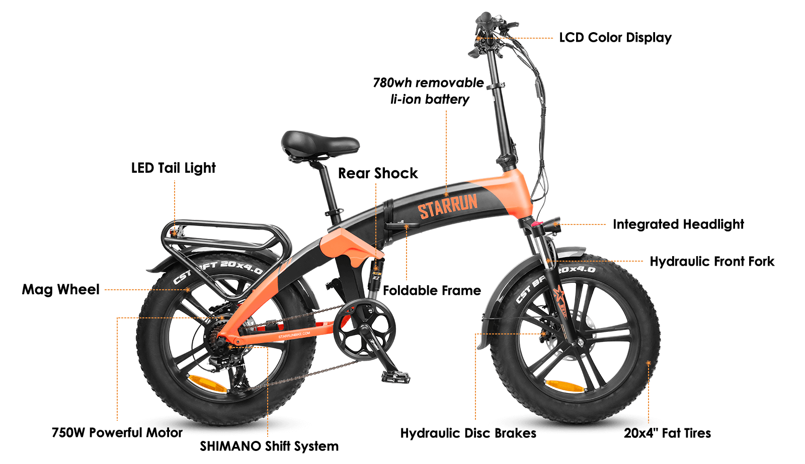 wallke electric bicycle s20, folding fat tire electric bicycle | high quality commuter electric bicycle | UL certified electric bicycle
