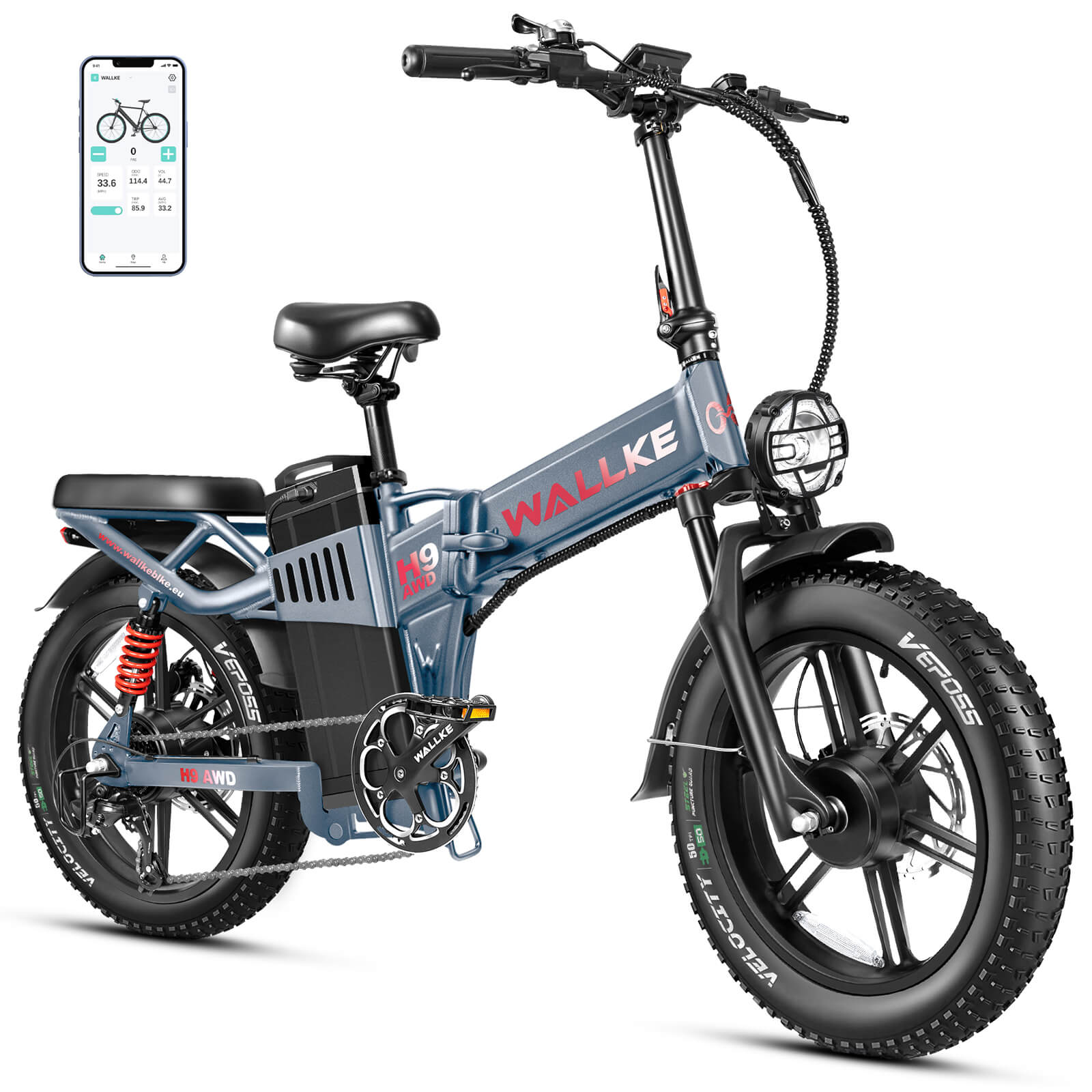 2025-Wallke-H9-AWD-Ebike-Gray-RightFront