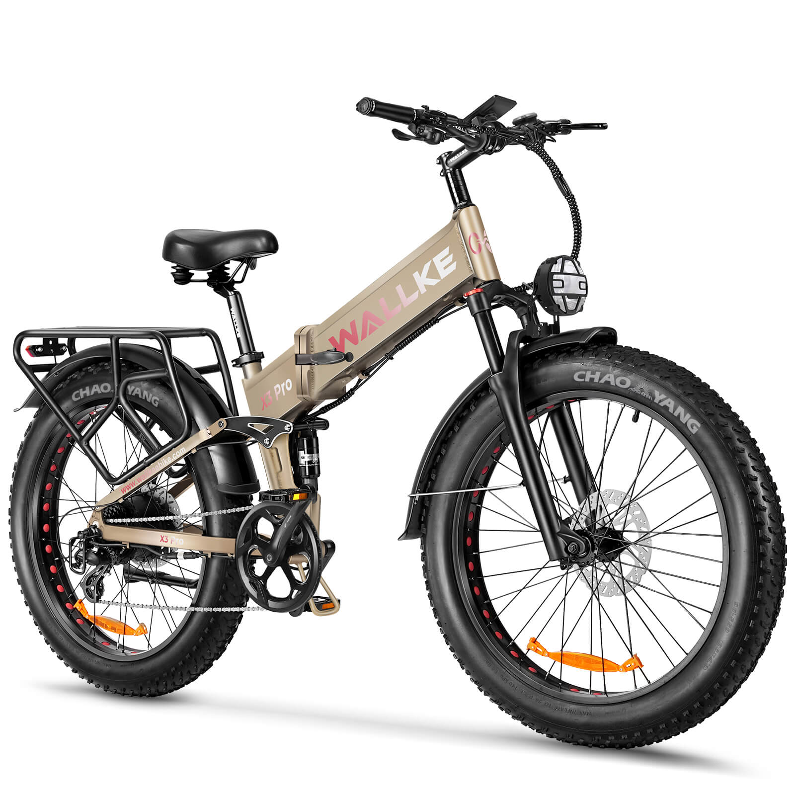 2024-X3PRO-Khaki-Electric-Bike