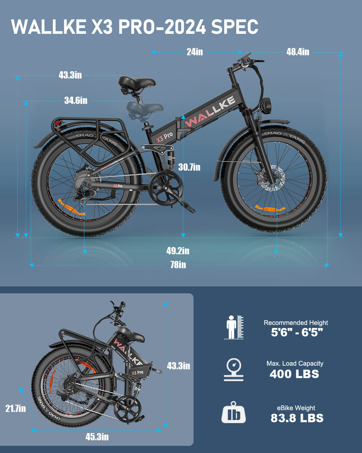 2024-X3PRO-Electric-Bike-Size