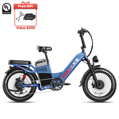 2026 WALLKE H7 Ultra Step-Thru | 4000W Off-Grid Power Station E-Bike with Torque Sensor, 37mph Speed