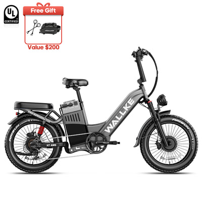2026 WALLKE H7 Ultra Step-Thru | 4000W Off-Grid Power Station E-Bike with Torque Sensor, 37mph Speed