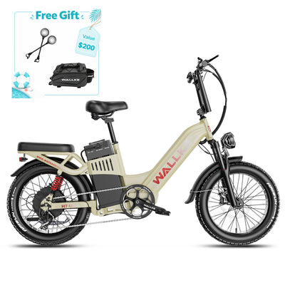 WALLKE H7 Series | AWD Step-Thru 3200W Ebike 40/55Ah Battery