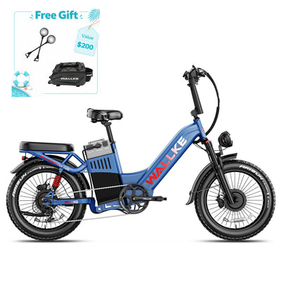 WALLKE H7 Series | AWD Step-Thru 3200W Ebike 40/55Ah Battery
