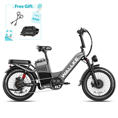 WALLKE H7 Series | AWD Step-Thru 3200W Ebike 40/55Ah Battery