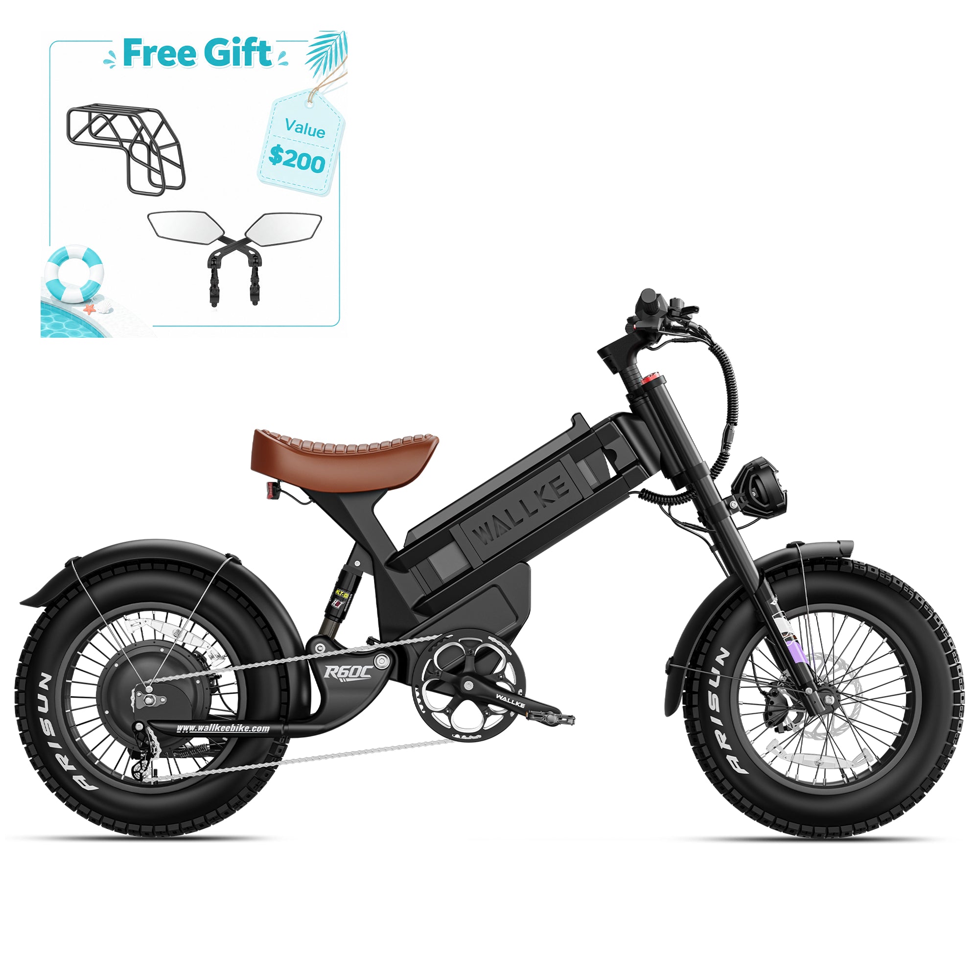 2026 Wallke Ravager 60V Series | 60V 70Ah Long-Range Electric Bike | Up to 180+ Miles | 150Nm Torque