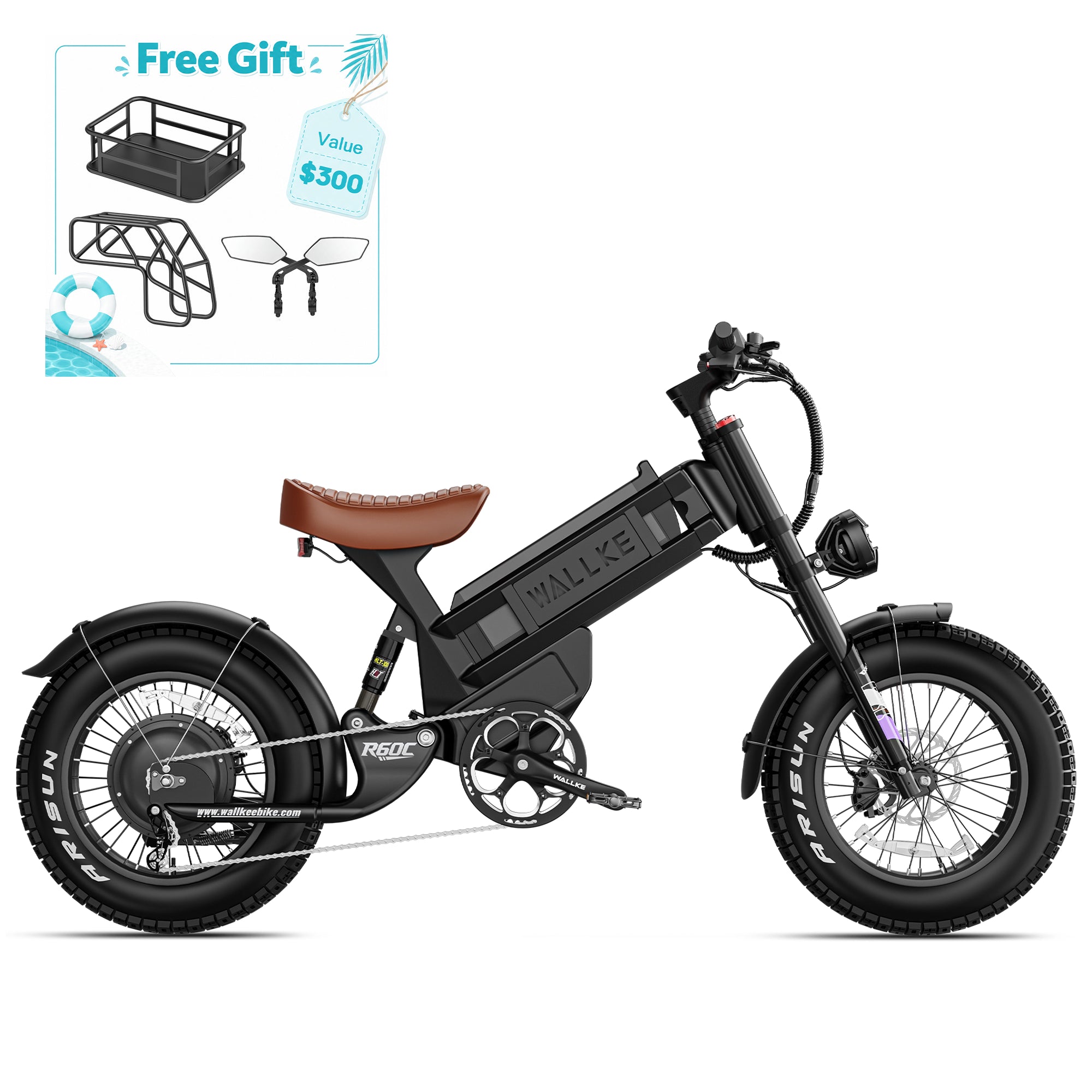2026 Wallke Ravager 60V Series | 60V 70Ah Long-Range Electric Bike | Up to 180+ Miles | 150Nm Torque