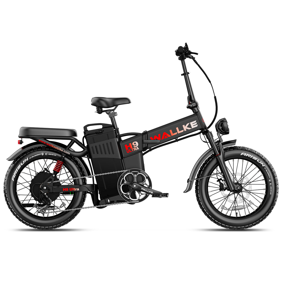 2026 Wallke H9 AWD | Folding Ebike 40Ah Battery