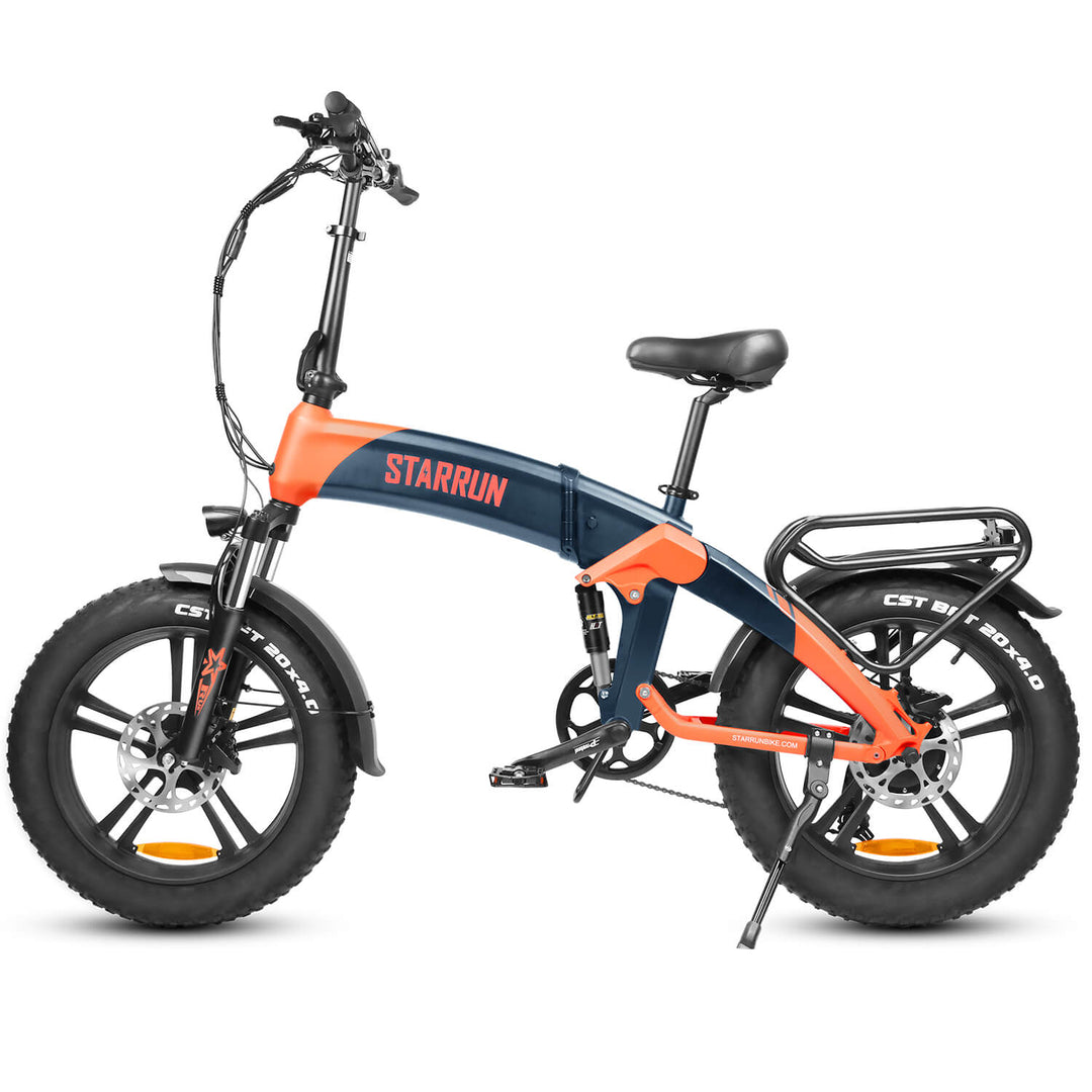 wallke electric bike s20 is equipped with 100mm stroke adjustable hydraulic front fork and adjustable hydraulic front suspension. It can move up and down to cushion the bumps on the riding surface, which can indirectly improve the speed and flexibility of riding
