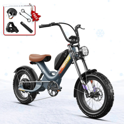 WALLKE Titan X1 Carbon Fiber Frame | 3800W Cruiser Ebike