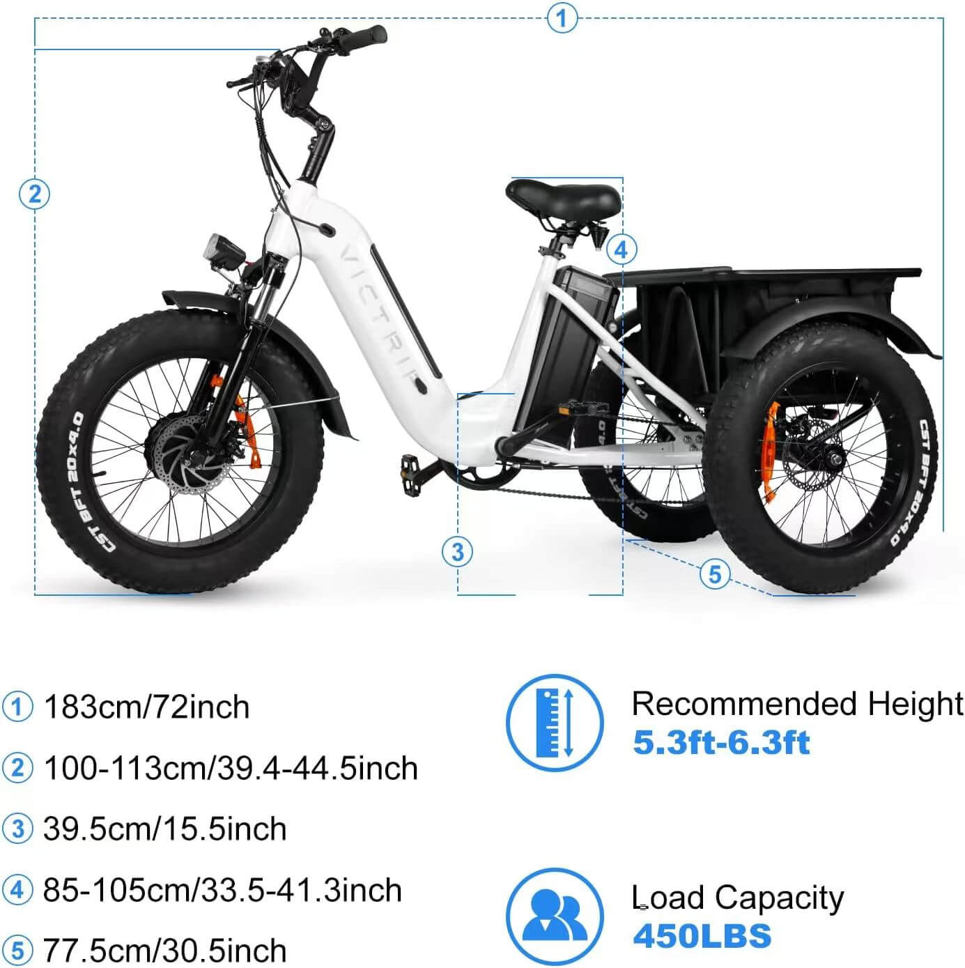 Dione-Electric-Trike-Size