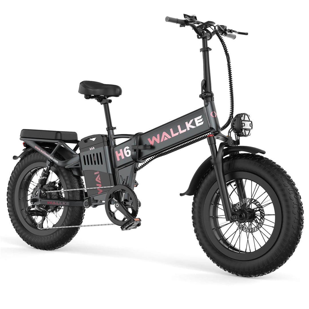 Wallke E-bike H6- MAX electric bicycle with two-way light effect, make your night riding safer