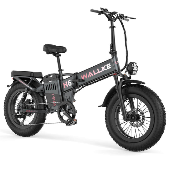 Wallke E-bike H6- MAX electric bicycle with two-way light effect, make your night riding safer