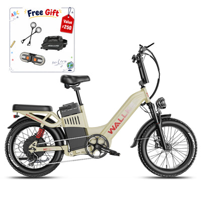2026 WALLKE H7 Ultra Step-Thru | 4000W Off-Grid Power Station E-Bike with Torque Sensor, 37mph Speed