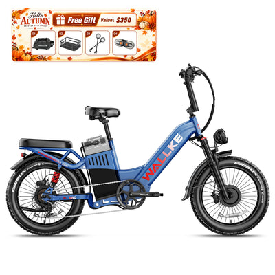 2026 WALLKE H7 Ultra Step-Thru | Off-Grid Power Station E-Bike with Torque Sensor, 37mph Speed