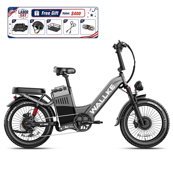 WALLKE H7 Series | AWD Step-Thru Ebike 40/55Ah Battery
