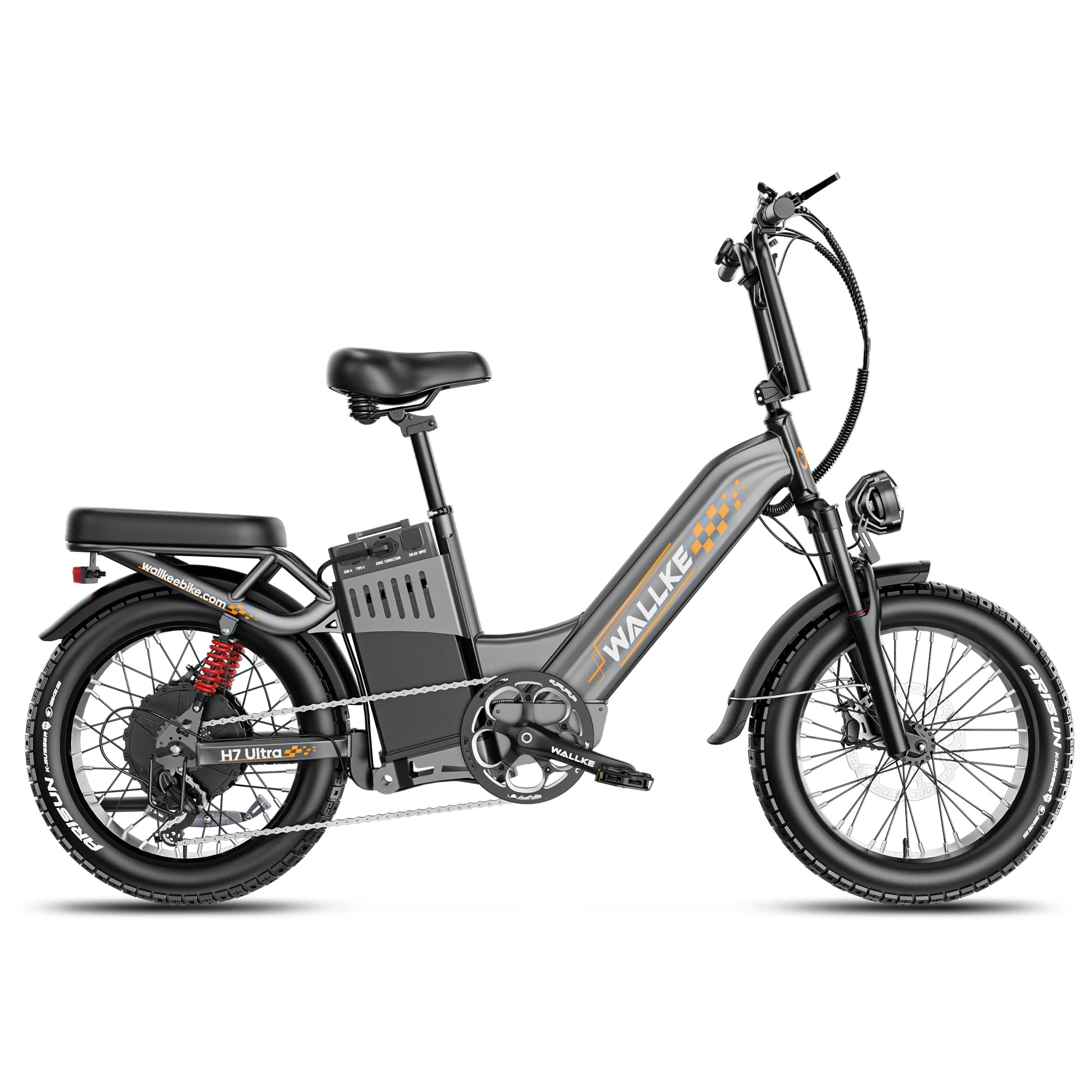 2026 WALLKE H7 Ultra Step-Thru | 4000W Off-Grid PowerStorage E-Bike with Torque Sensor, 37mph Speed